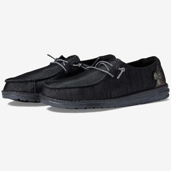 Hey Dude Black Flats & Loafers - Picture 1 of 7